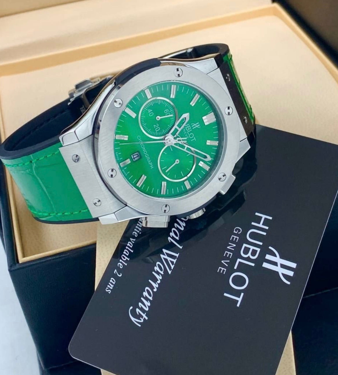 Hublot Classic Fusion Chronograph (green dial)